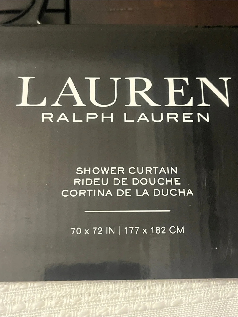 Ralph Lauren Shower Curtain white new 70”x72”